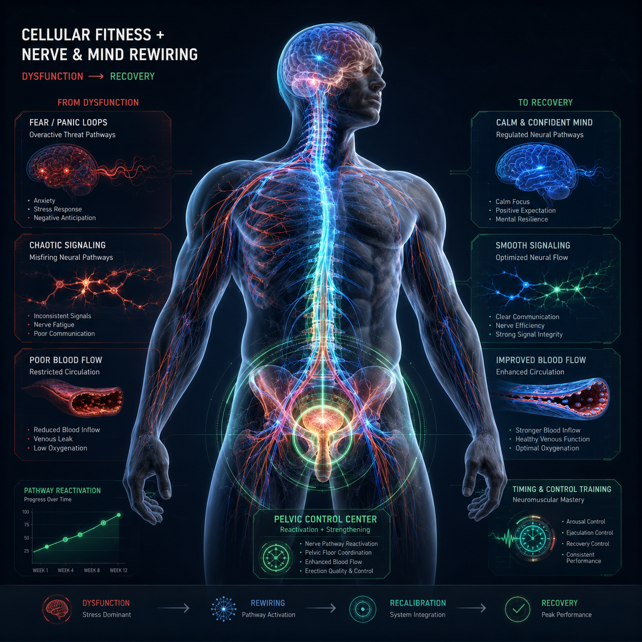 Cellular Fitness and Nerve Rewiring